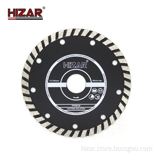 Hizar 115mm Diamond Turbo Saw Blade for Tile and Marble